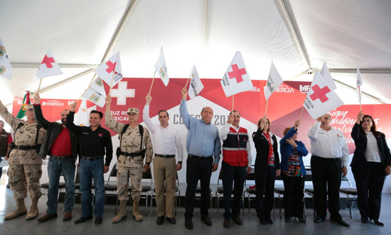 Encabeza Rubén Moreira Valdez inicio de Colecta Anual de la Cruz Roja 