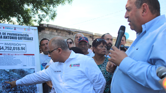 Gobierno estatal y gobierno municipal entregaron pavimentación de la colonia Antonio Gutiérrez 