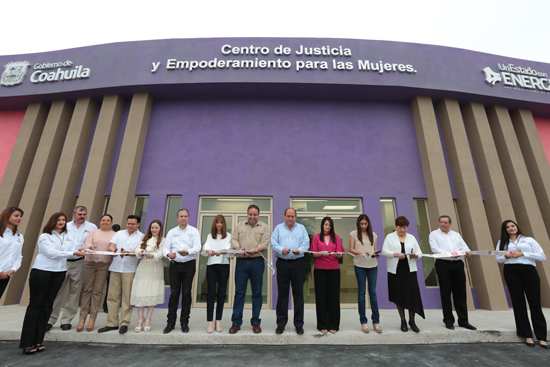 Inaugura Rubén Moreira el quinto Centro de Justicia  y Empoderamiento para las Mujeres en Coahuila 