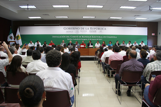 Instalan Comité de Blindaje Electoral en Coahuila 