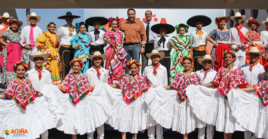 Presidió alcalde jornada de danza folclórica de escuelas secundarias de la zona escolar 201 