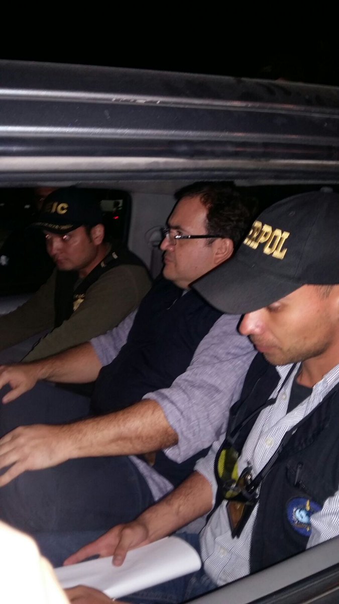 Detienen PGR y  PNC Guatemala‏ a Javier Duarte