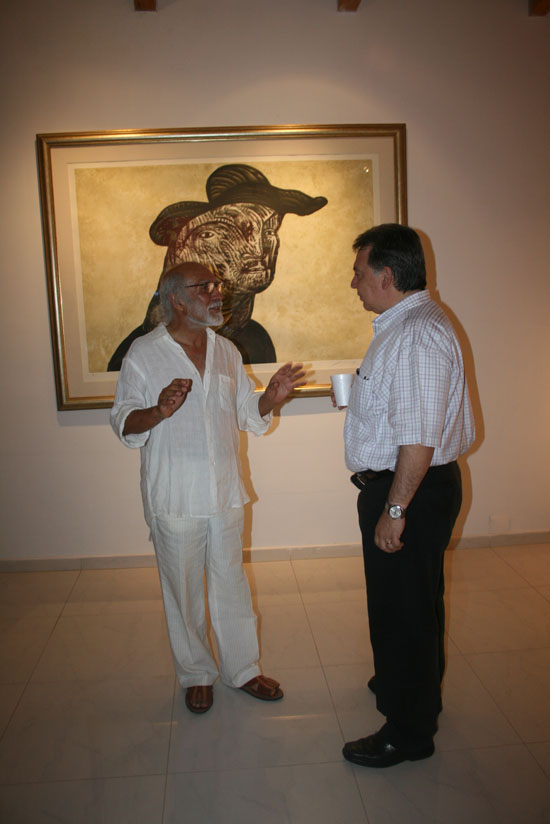 El pintor Gustavo Ramos un orgullo nacional donará su valiosa colección de arte a ciudad Acuña