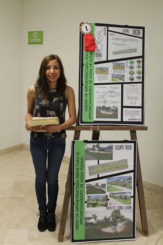 Gana Estudiante de Arquitectura Torreón Primer Lugar en Concurso de Infraestructura Verde 