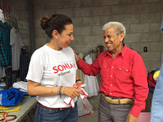 Sonia Villarreal presenta oferta política en colonia San Joaquín 