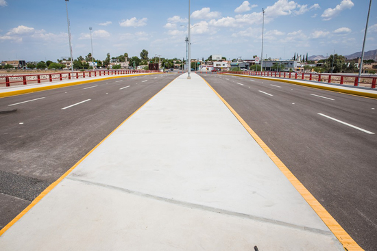 Eleva puente "Falcón" conectividad y competitividad de Coahuila 