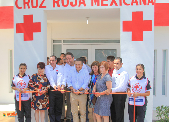 Inauguran Delegación Acuña de la Cruz Roja Mexicana 