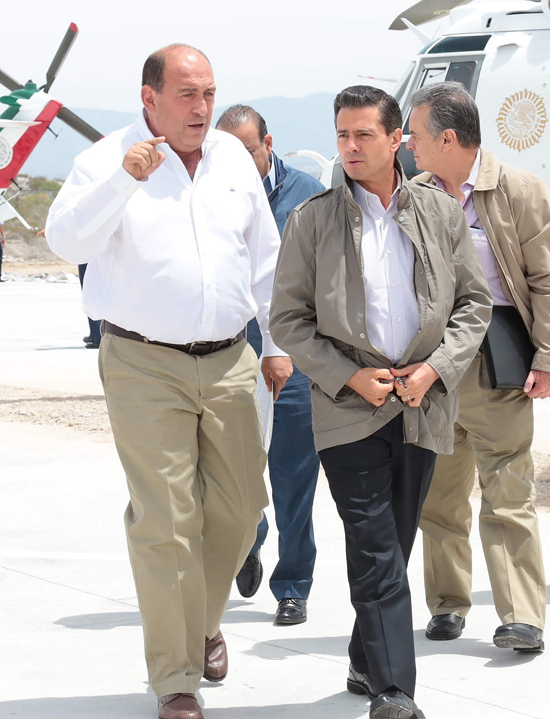 Coahuila avanza con el apoyo del presidente Enrique Peña 