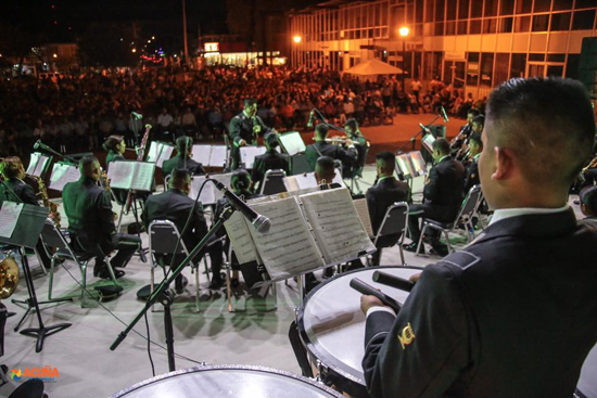 Exitoso concierto de la Banda de Música Militar de la Onceava Región 