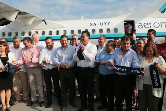 Inaugura Aeromar vuelo en Coahuila (ciudad de Mexico-Monclova) 
