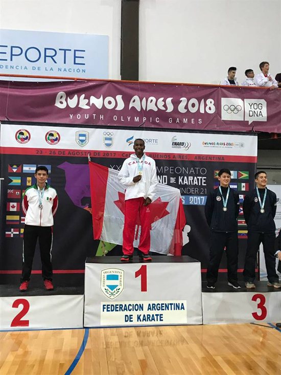 Monclovense logra plata en Panamericano de Karate 