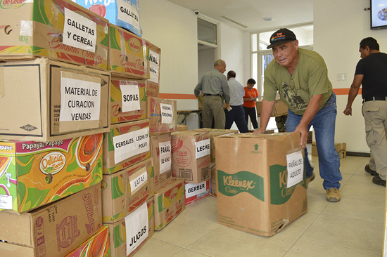 DIF y CANACINTRA trasladarán más de 3 toneladas de apoyo a los estados de Puebla y Morelos 