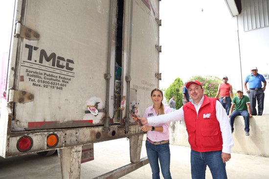 Llega a Oaxaca 70 toneladas de ayuda coahuilense de sociedad y gobierno 