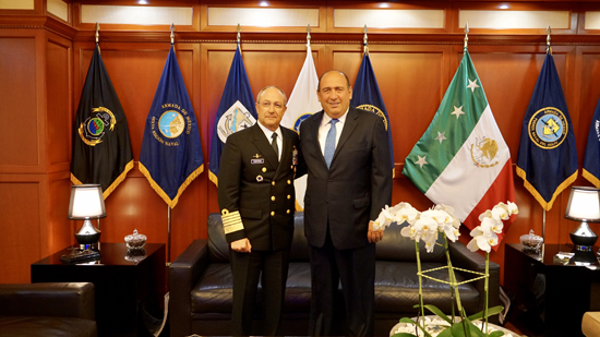 Revisa Rubén Moreira con el Secretario de Marina avances en materia de seguridad 