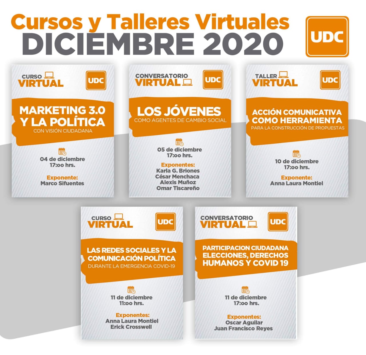 Ofrece UDC talleres y conversatorios virtuales para fortalecer los derechos ciudadanos de las y los coahuilenses