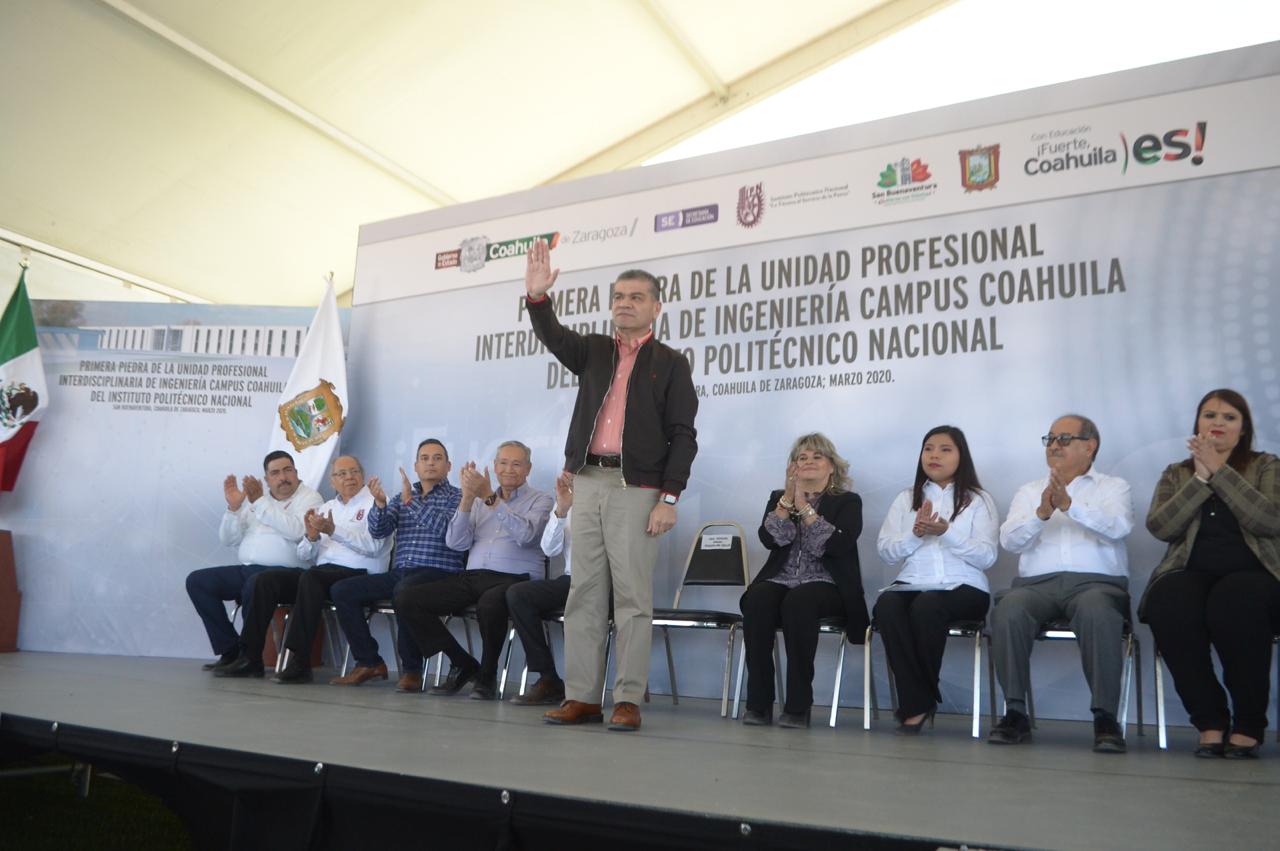 ARRANCA MARS PRIMERA PIEDRA DE LA UNIVERSIDAD UPIIC DEL INSTITUTO POLITÉCNICO NACIONAL EN COAHUILA