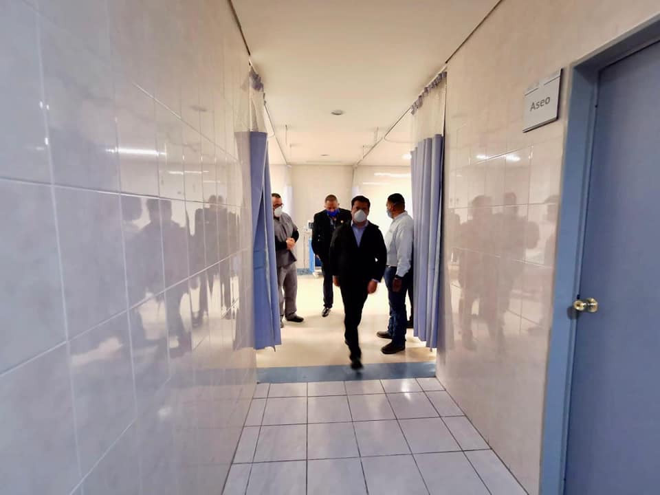 Supervisa Delegado Federal áreas que se habilitan en Hospital del ISSSTE de Saltillo para atención a pacientes con COVID-19