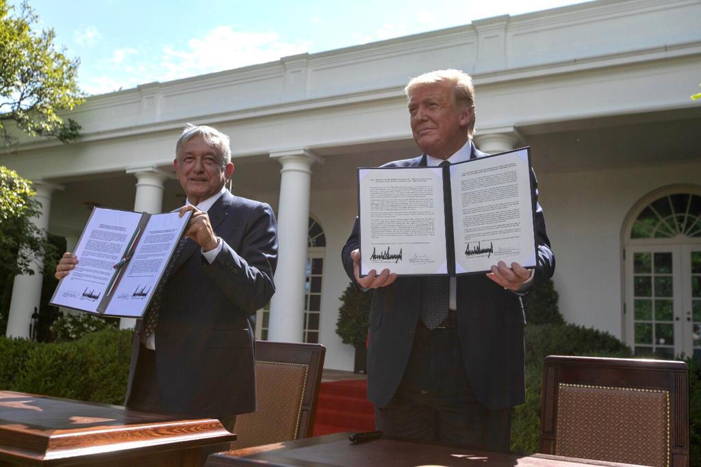 Reunión de presidentes López Obrador y Donald Trump