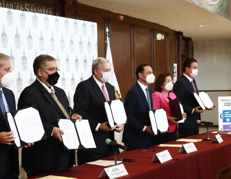 Firma convenio Congreso del Estado con el Instituto Registral y Catastral