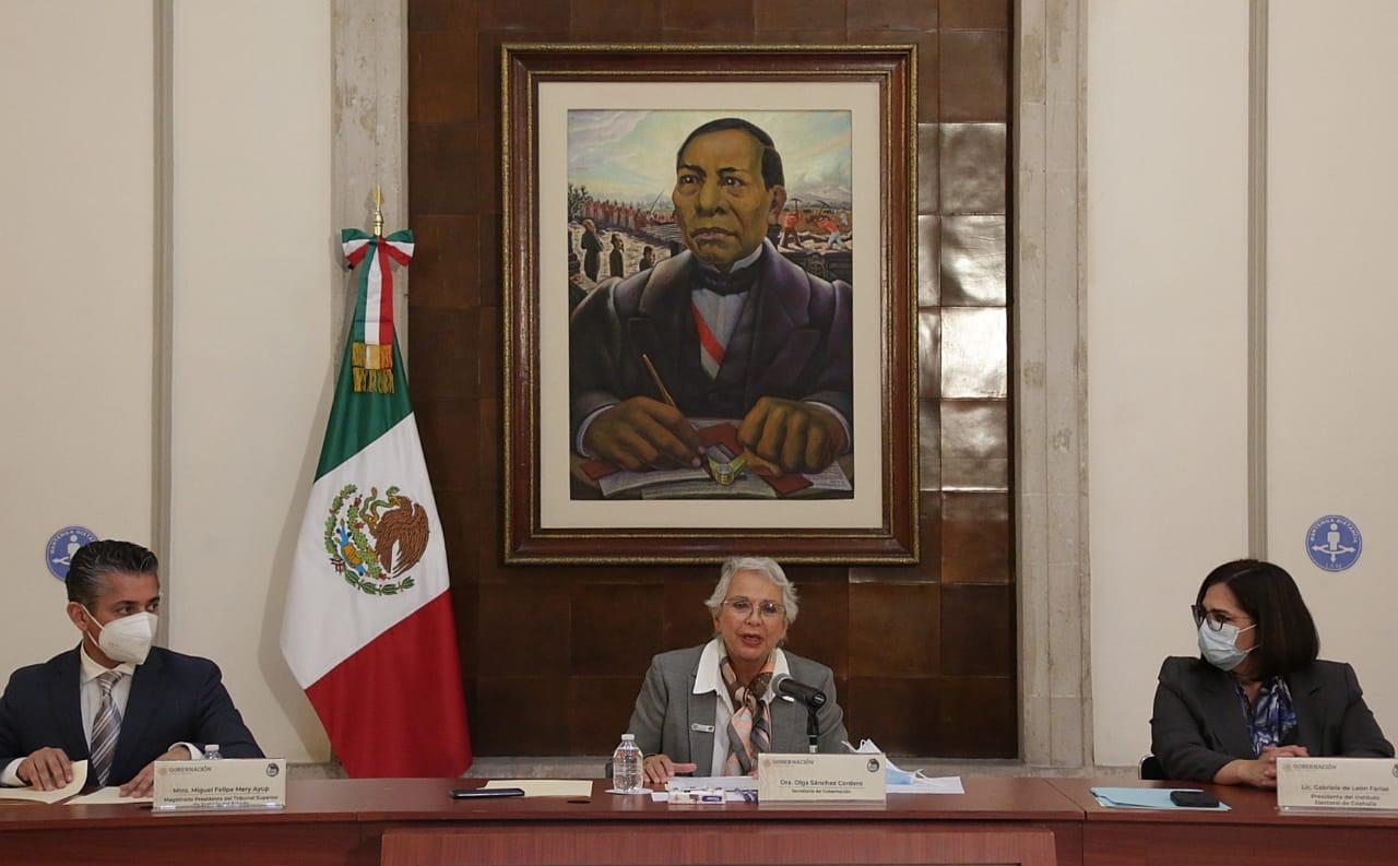 3 de 3 contra la violencia en Coahuila. Poder Judicial y IEC firman convenio ante la Secreta-ria de Gobernación