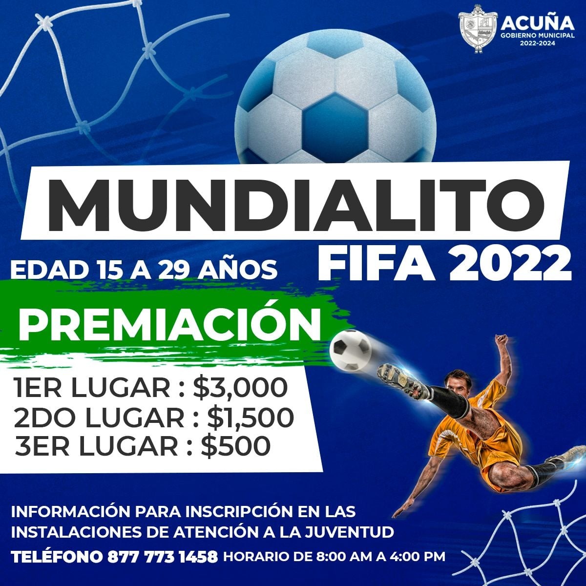 CON ÉXITO CERRÓ EL MUNDIALITO FIFA 2022 CON LA PARTICIPACIÓN DE 32 JÓVENES DE 15 A 29 AÑOS